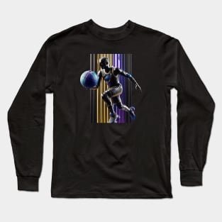 Basketball art 3D Long Sleeve T-Shirt